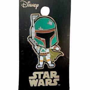 DISNEY Star Wars "chibi" enamel pin Boba Fett.